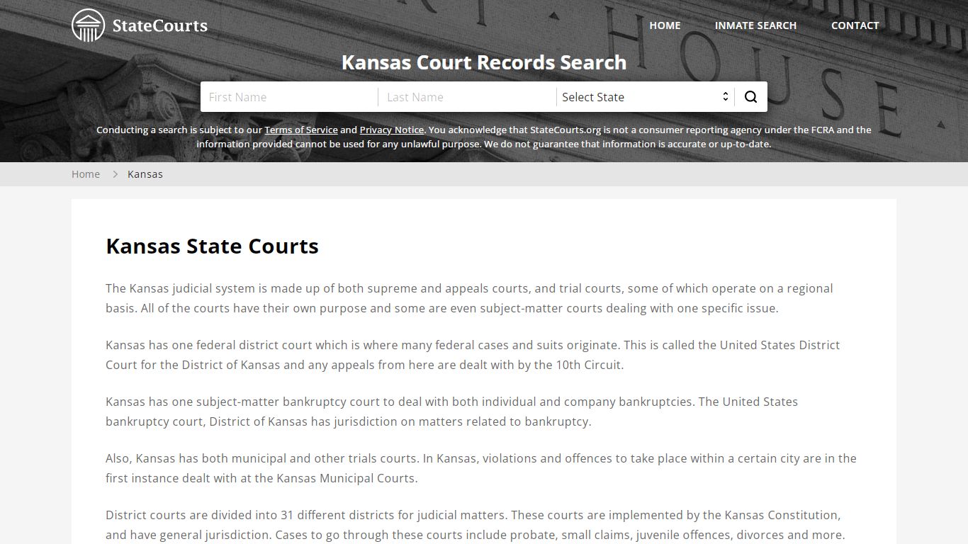 Kansas Court Records - KS State Courts